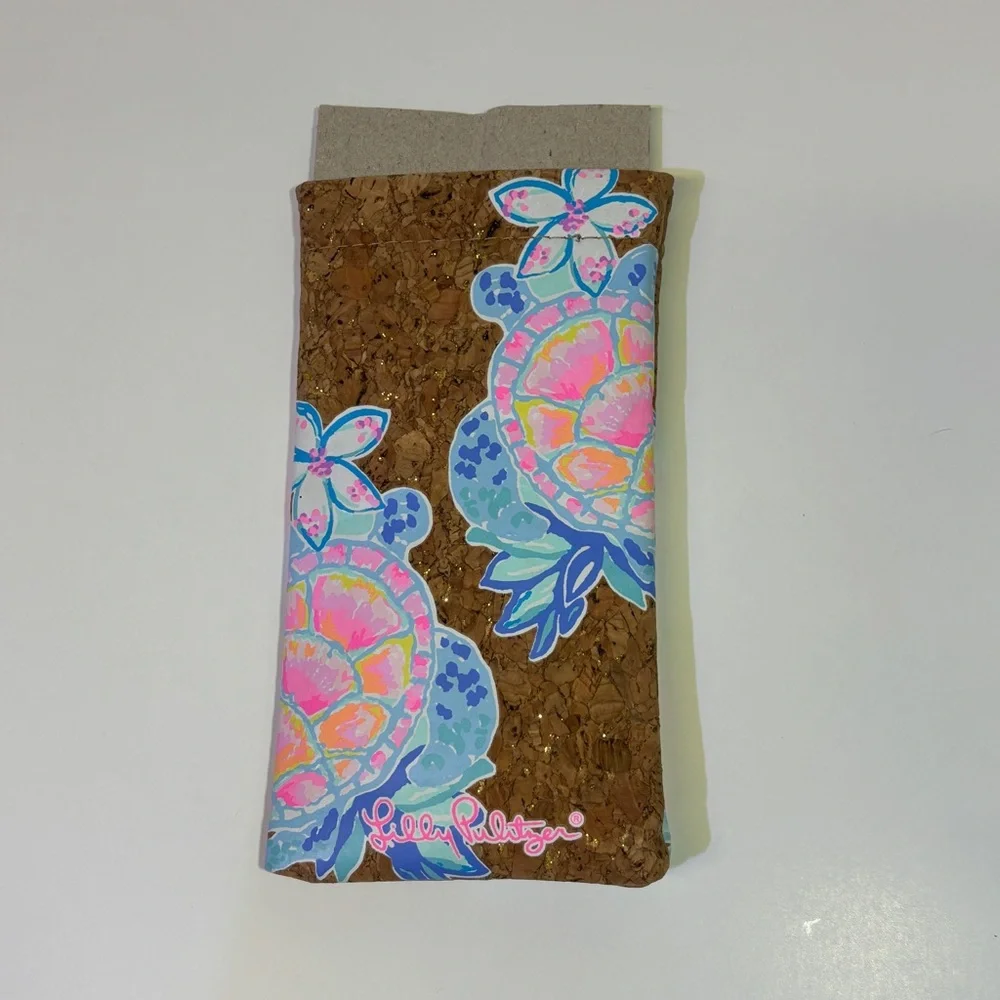 Lilly Pulitzer Sea Turtle Cork Sunglasses Case
